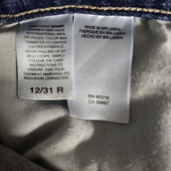 Lucky Brand Mid Rise Sweet Boot Bootcut Ladies Jeans Size 12/31 R - Picture 5 of 9